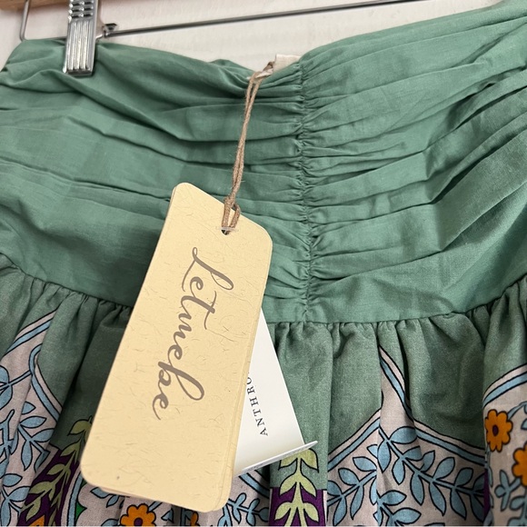 Anthropologie Let Me Be Tiered Bohemian Mini Skirt size Small - Picture 4 of 9